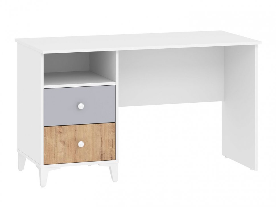 Детская Морти 1 Дуб Бунратти/белый/серый