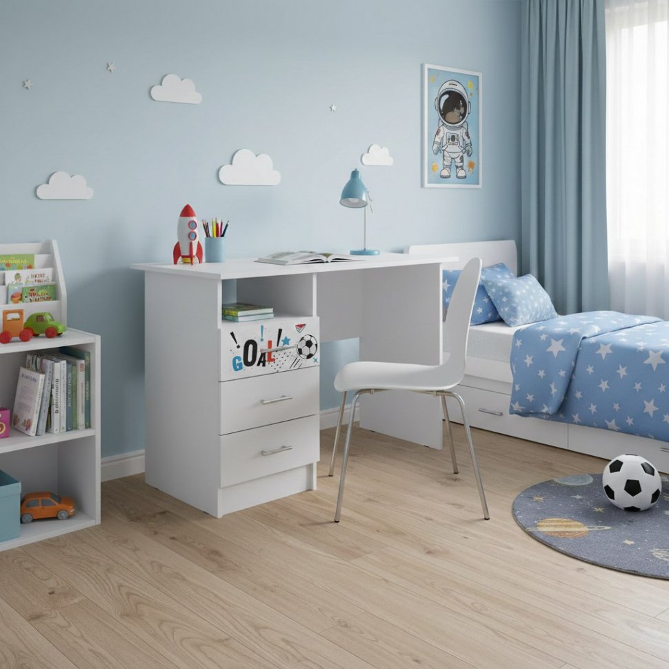 Стол письменный Вега Boy, Белый