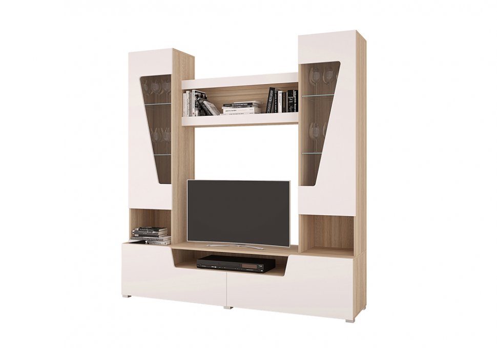 Гостиная Анталия (Горизонт) Белый софт