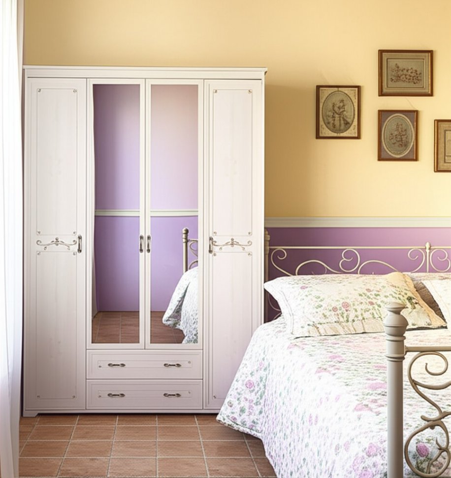 Шкаф четырехдверный с ящиками Арника 02 Афродита