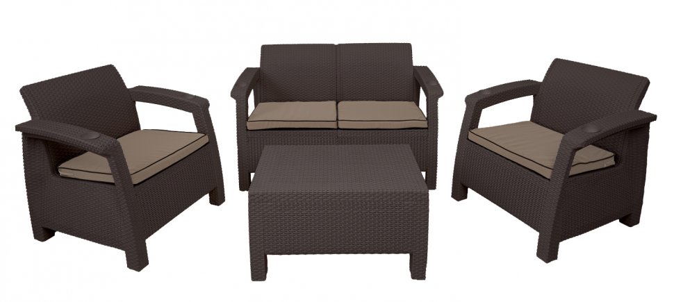 Кресло из искусственного ротанга M7583 Венге