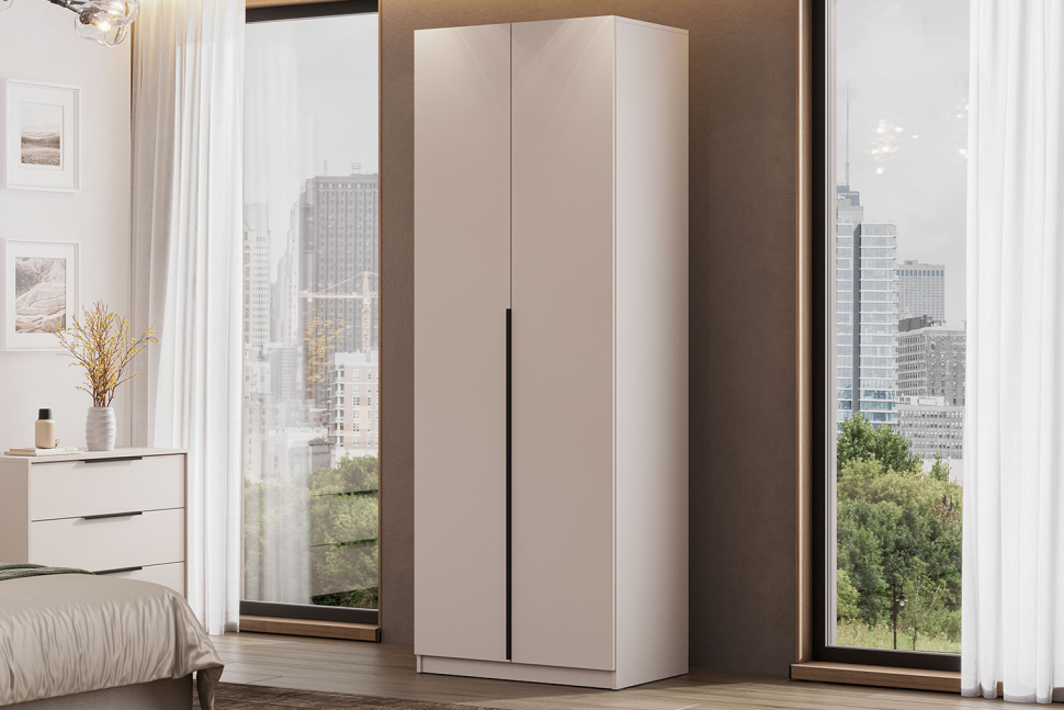 Шкаф распашной с наполнением (3 полки + штанга) ШК 5 (800), Меланж