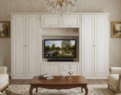 Гостиная Вероника-6 бодега светлый/ясень патина