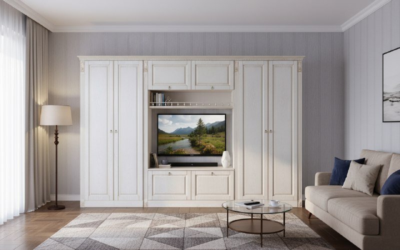 Гостиная Вероника-6 бодега светлый/ясень патина