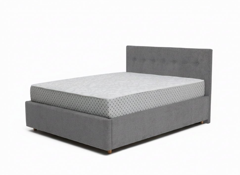 Кровать Nova 1400 с основанием / серый №25