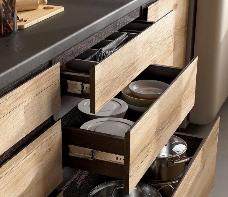 Кухня Берген 1.6 Комплект 5 (Дуб Делано)