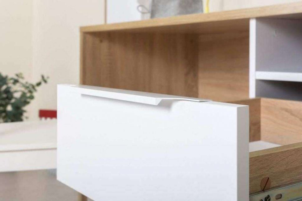 Комфорт Стол компьютерный 12.95 Дуб сонома/белый