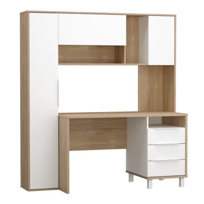 Комфорт Стол компьютерный 12.95 Дуб сонома/белый