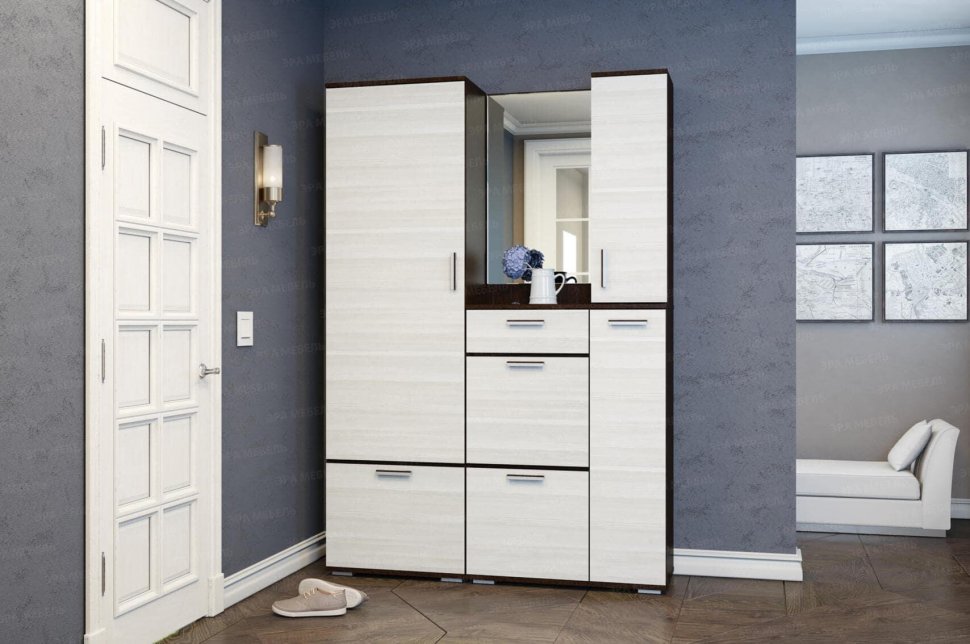  Тумба высокая НИКА ТВ-800 ЭРА (Венге/Лоредо)