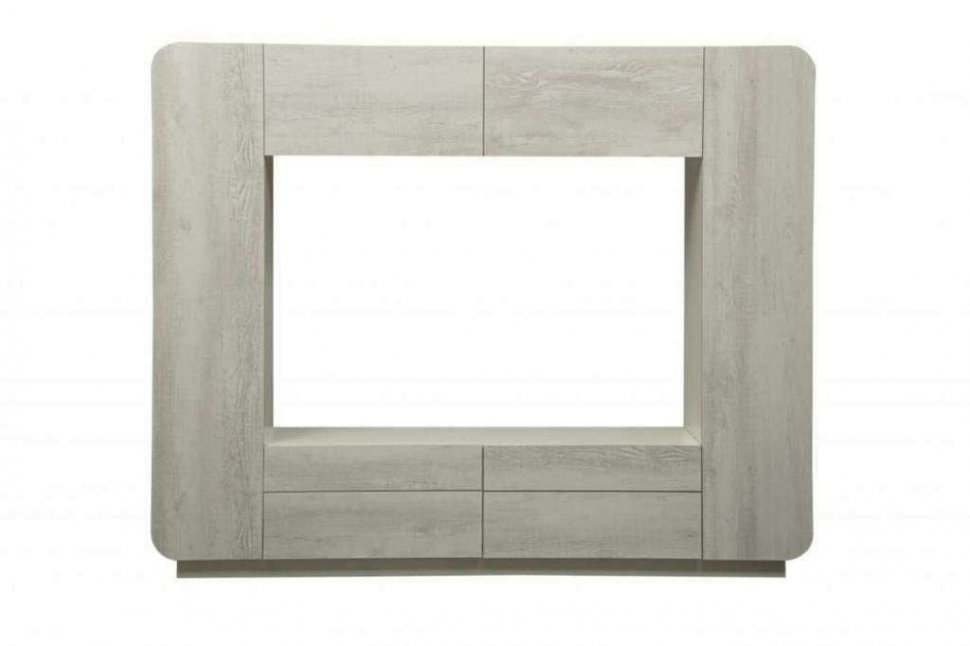 Стенка Лаванда-2 белый/бетон