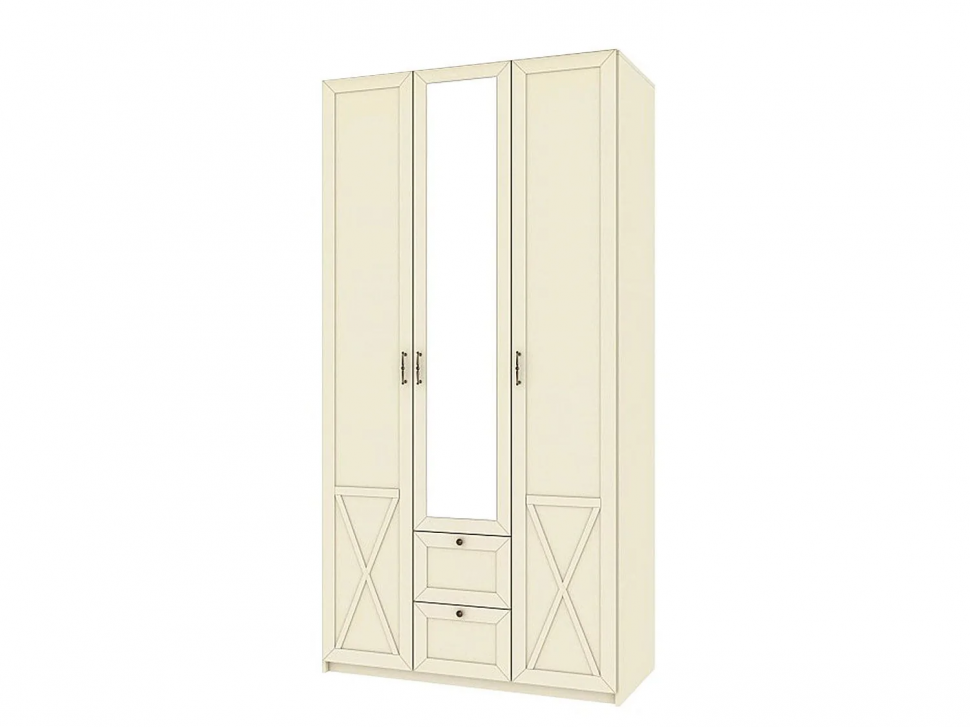 Бэль Шкаф трехдверный Слоновая кость