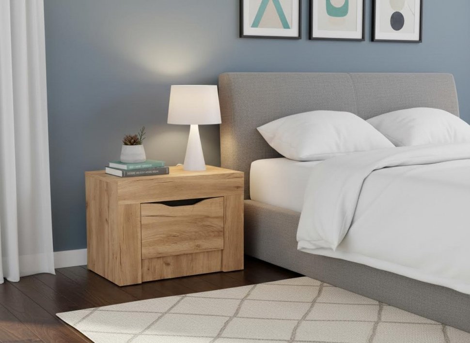 90.05 тумба прикроватная Флорида Дуб золотой / Венге