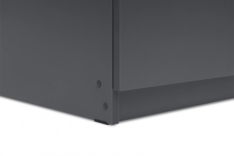 Шкаф распашной с наполнением (3 полки + штанга) ШК 5 (800), Графит