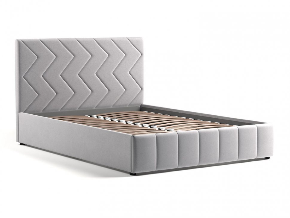 Милана кровать 140 Tenerife silver (светло-серый)