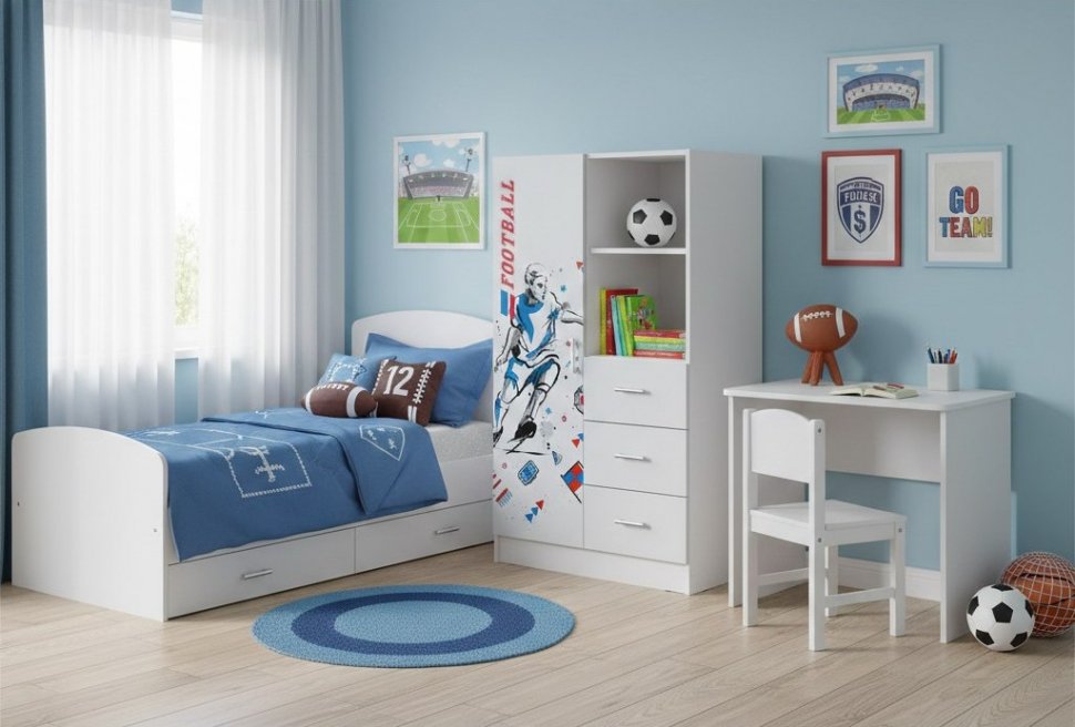 Шкаф комбинированный Boy, Белый