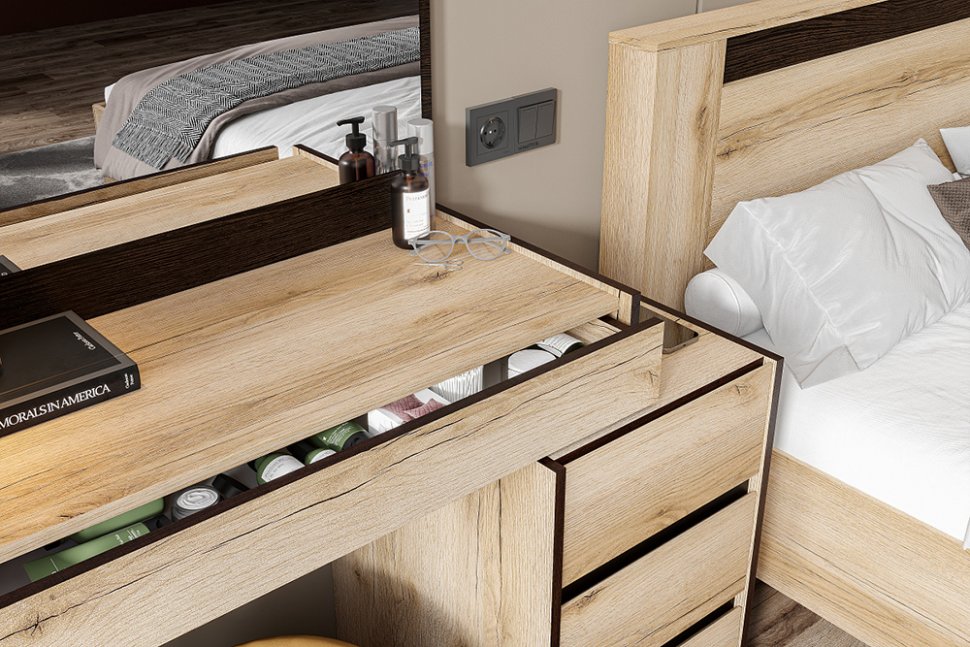 Спальня Прага (SV-Мебель) Дуб Делано