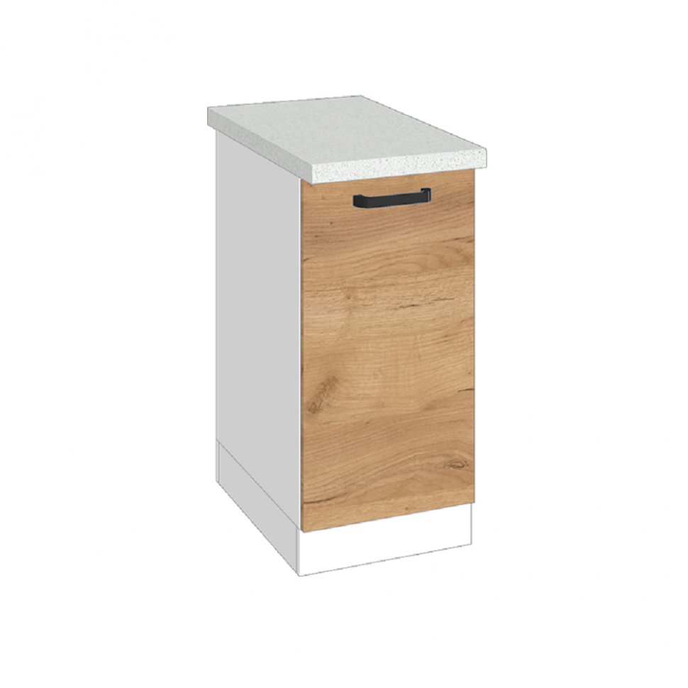 Шкаф кухонный нижний  Варя 300 3Н (Крафт золотой)