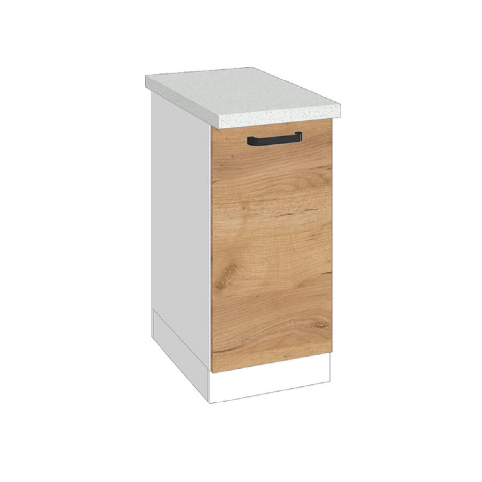 Шкаф кухонный нижний  Варя 300 3Н (Крафт золотой)