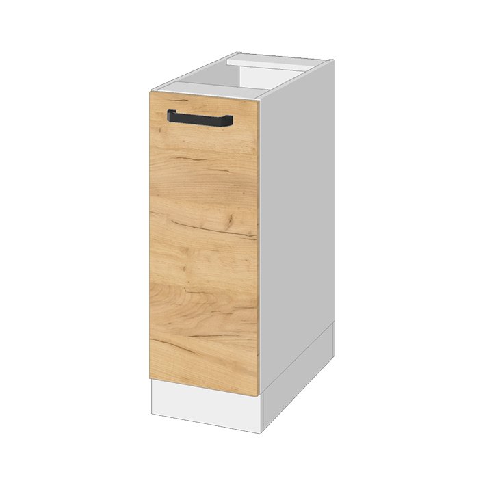 Шкаф кухонный нижний  Варя 300 3Н (Крафт золотой)