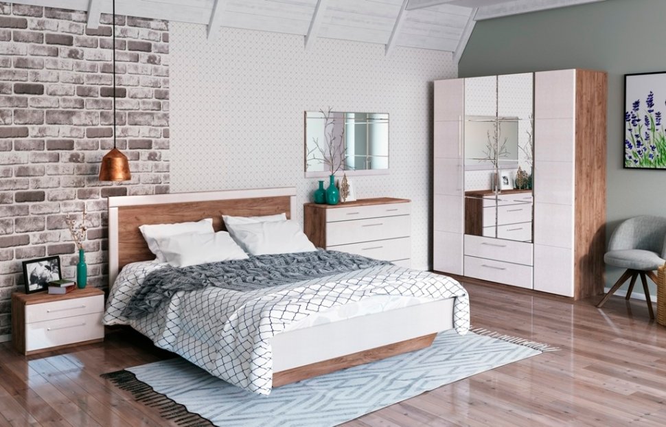 Спальня Монреаль Ижмебель Комплект