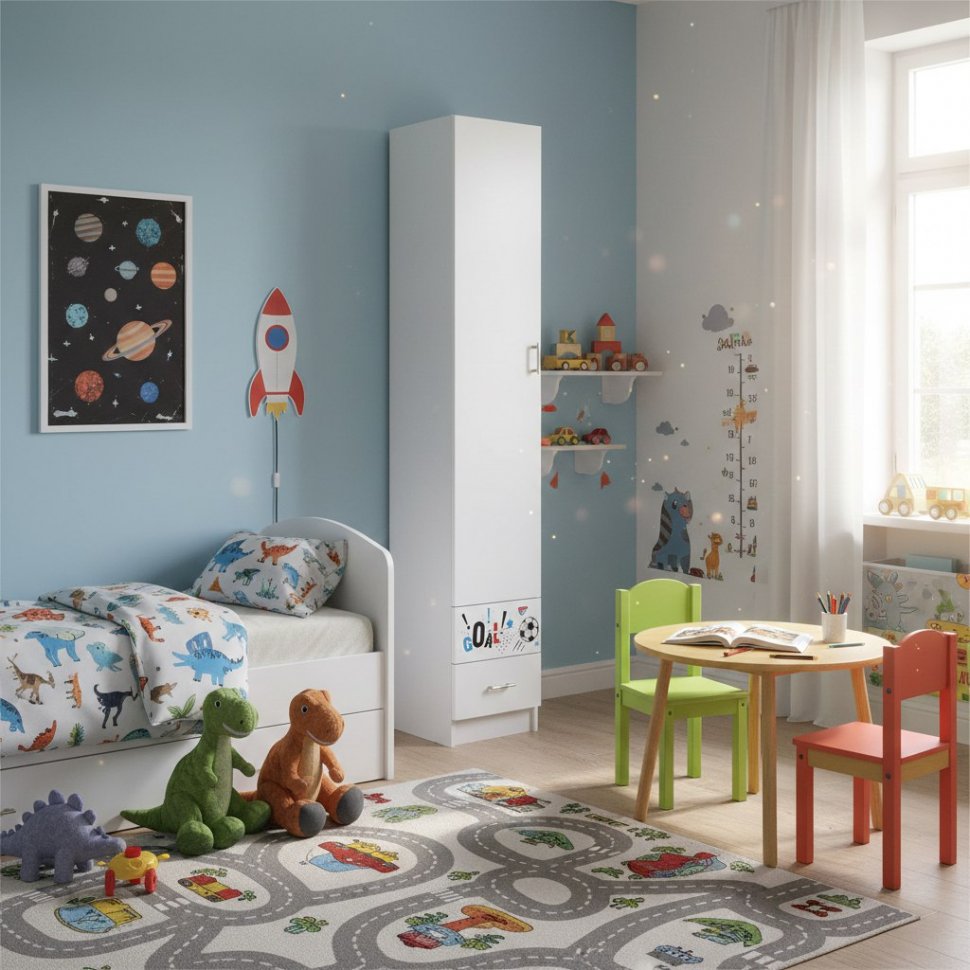 Пенал закрытый Вега Boy, Белый