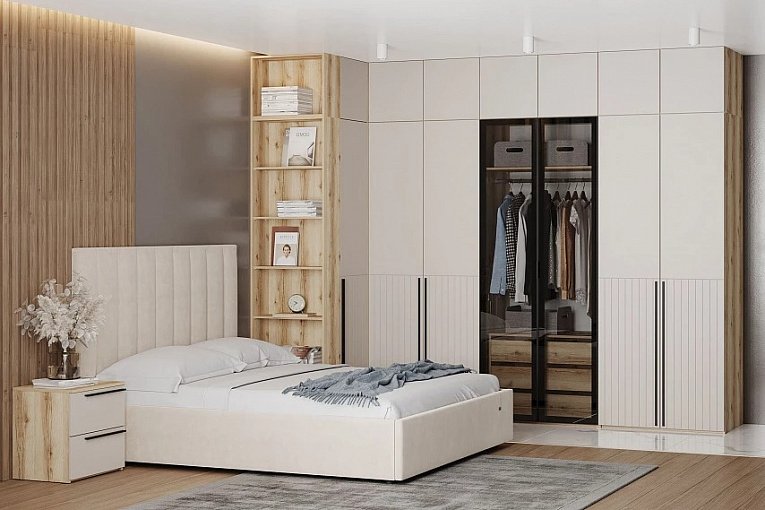 200.20 тумба прикроватная Арден Дуб Делано / Сантьяго софт