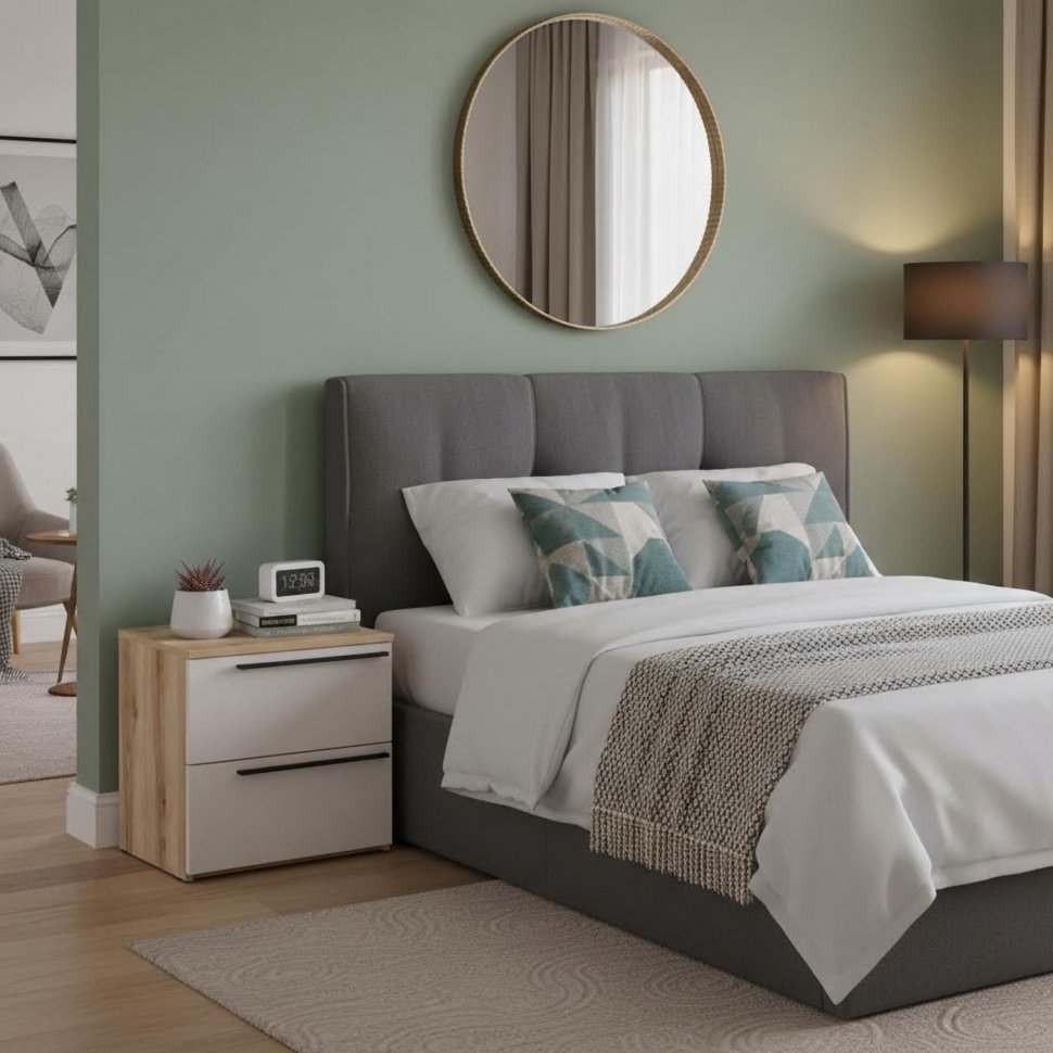 200.20 тумба прикроватная Арден Дуб Делано / Сантьяго софт