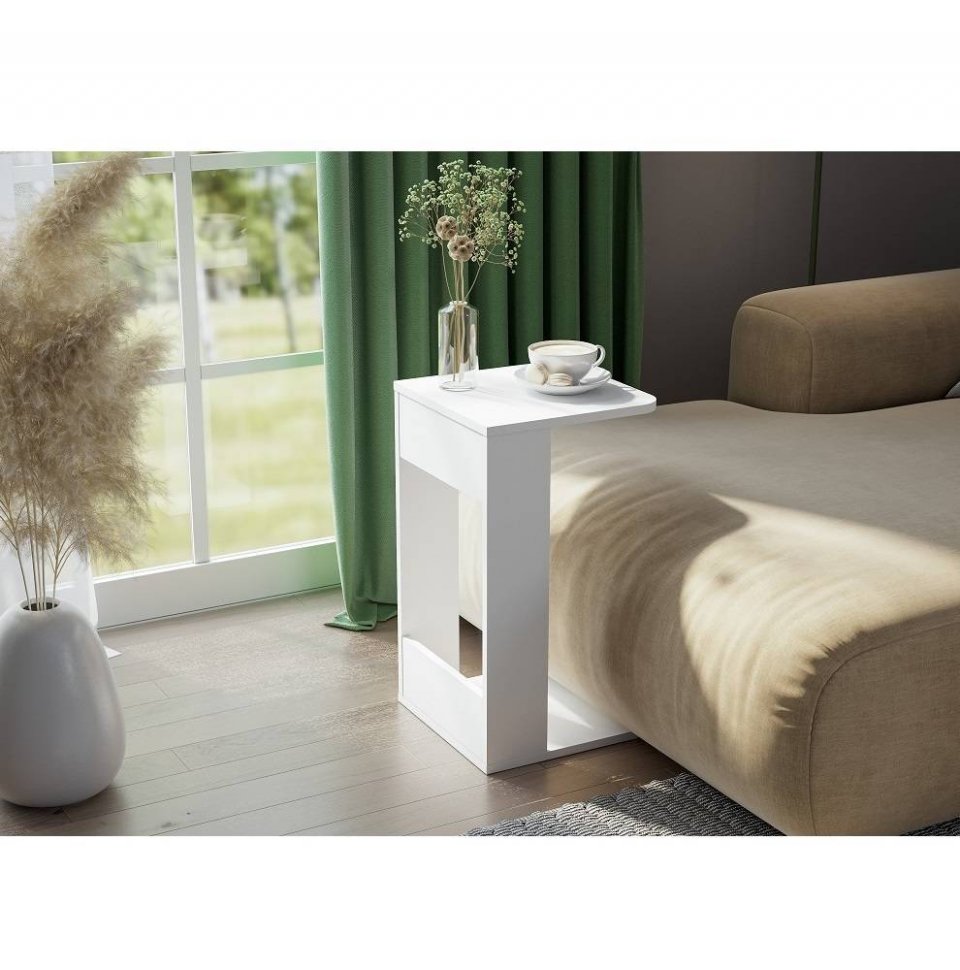 Стол журнальный СТЖ-005, белый