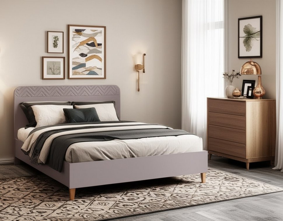 Амьен Кровать 11.44 Веллюто Капучино