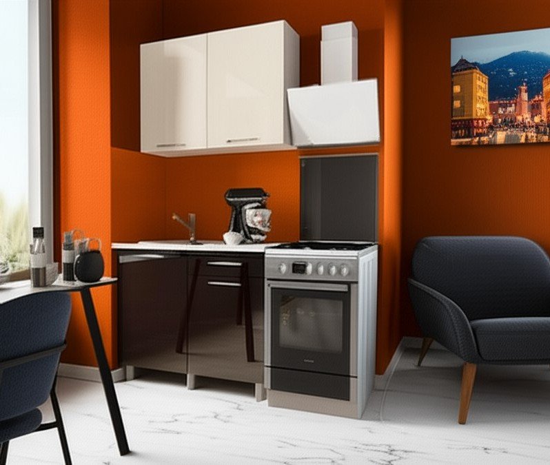 Кухня Танго 1 м, Ваниль, Горький шоколад