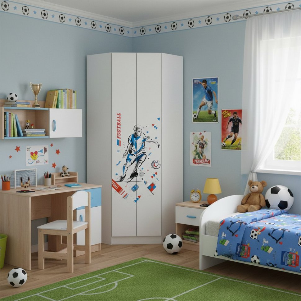 Шкаф угловой Boy, Белый