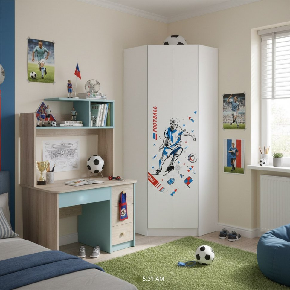 Шкаф угловой Boy, Белый