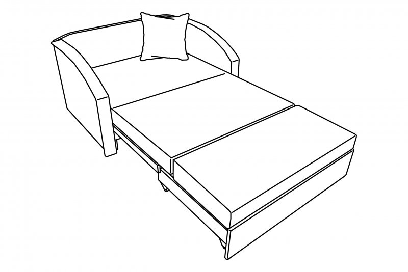 Мини-диван Малина Прованс (Аркадия роуз)