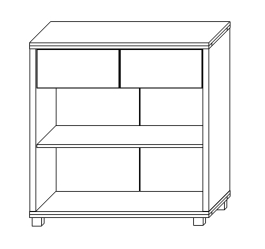 Тумба 2Д2Я Кристал КМК 0650.7