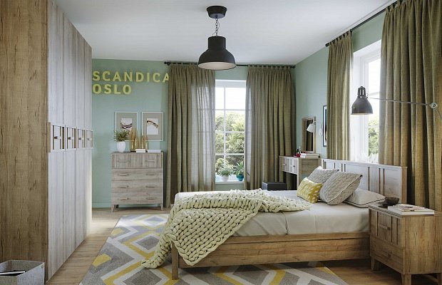 Шкаф для одежды и белья SCANDICA OSLO 555 (Глазов)