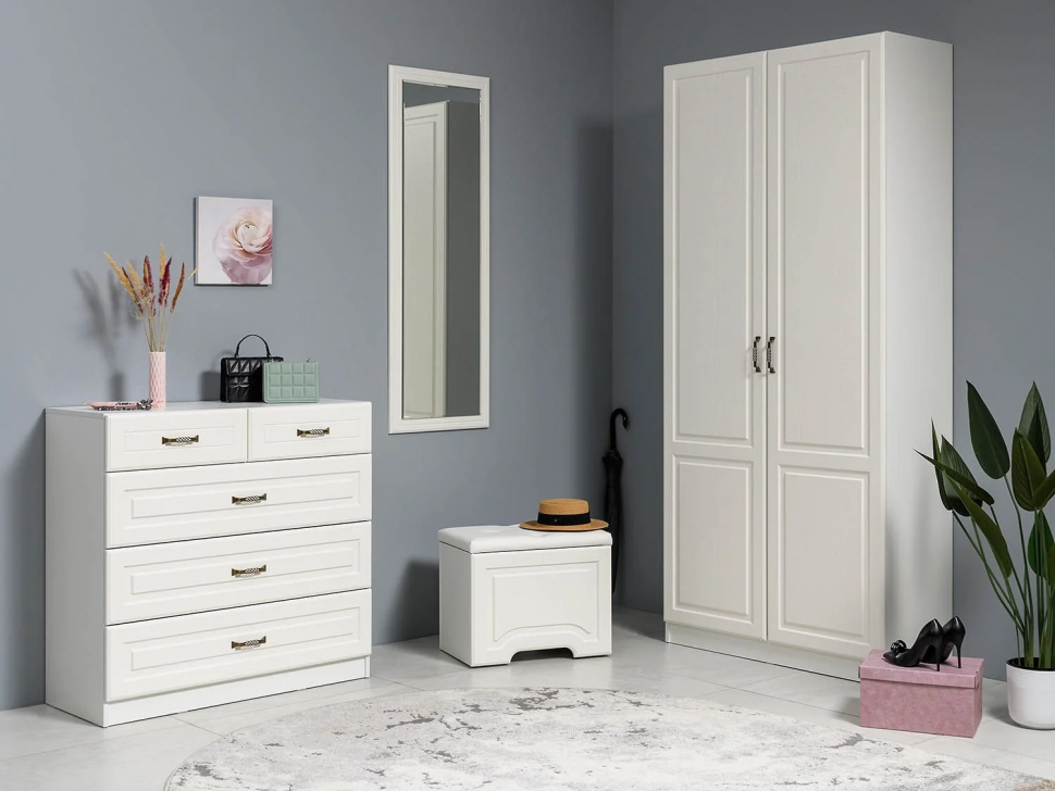 Прихожая Ливерпуль 3 Белый/Ясень ваниль