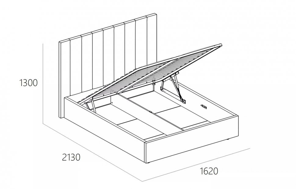 Кровать Ingrid 1400 модель 312 Анри 04