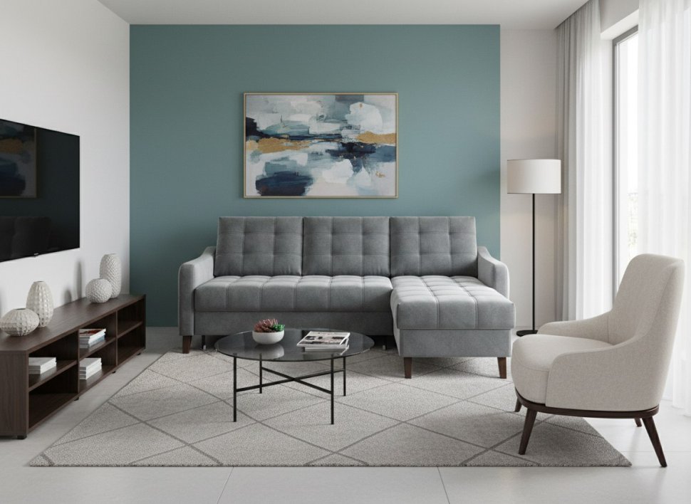 Диван угловой Римини-1 Кашемир 994