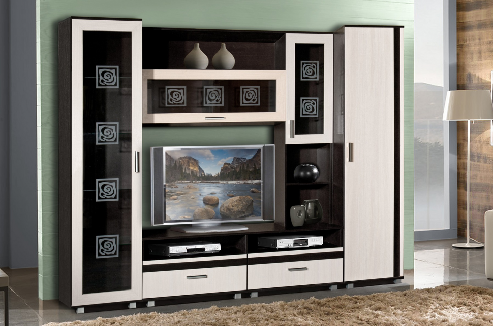 Гостиная Каролина Мебель Маркет (Венге) Комплект 1