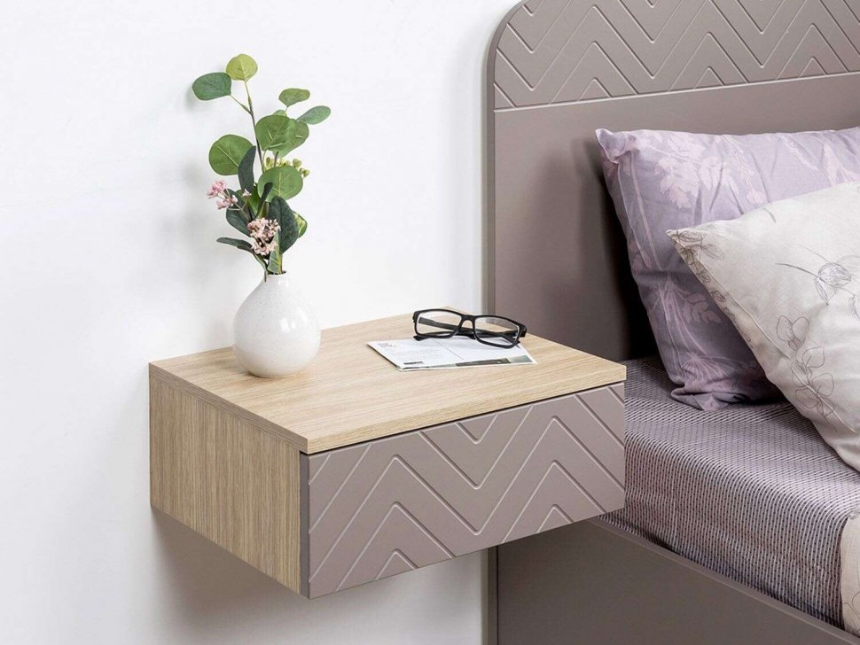 Амьен Тумба прикроватная 16.08 Плэйн/Веллюто Капучино