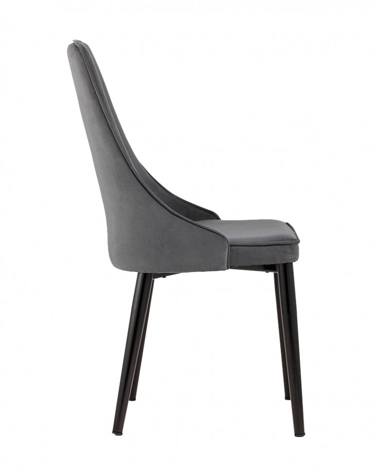 Мягкий стул Ларго (Арника) Велюр темно-серый