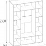 Шкаф для одежды и белья с зеркалами SCANDICA OSLO 555 (Глазов)