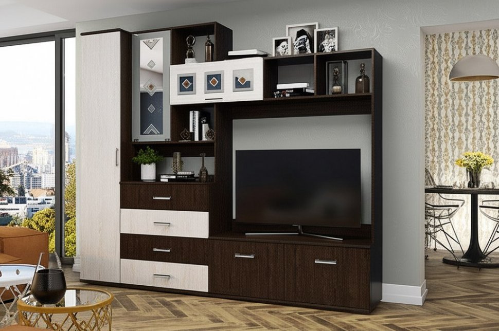 Пенал Белла, венге/ясень белый