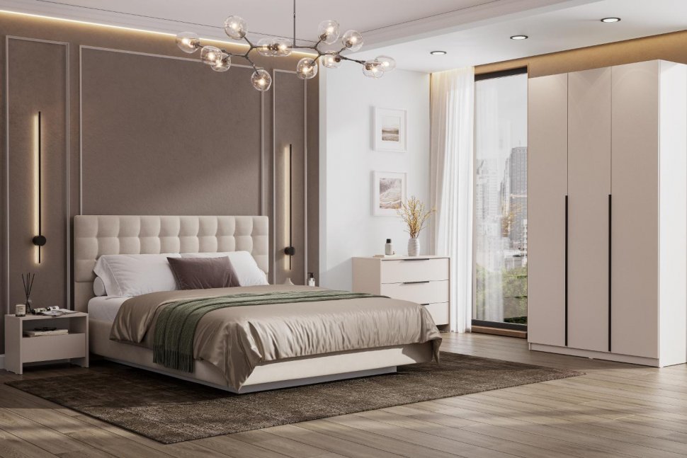 Камелия 1 комод 3 ящика (серия 2) / Меланж