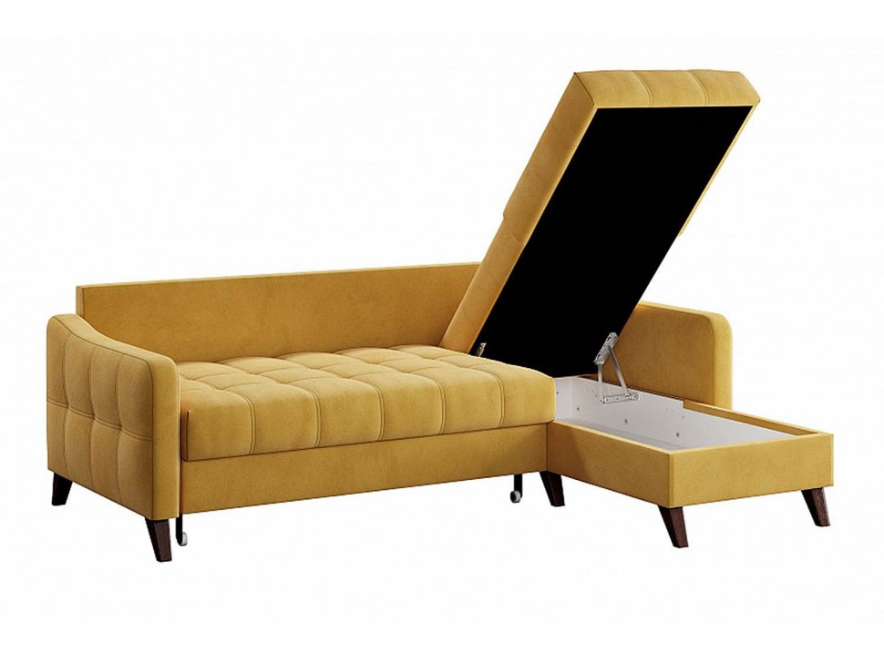Диван угловой Римини-1 Ультра Мустард