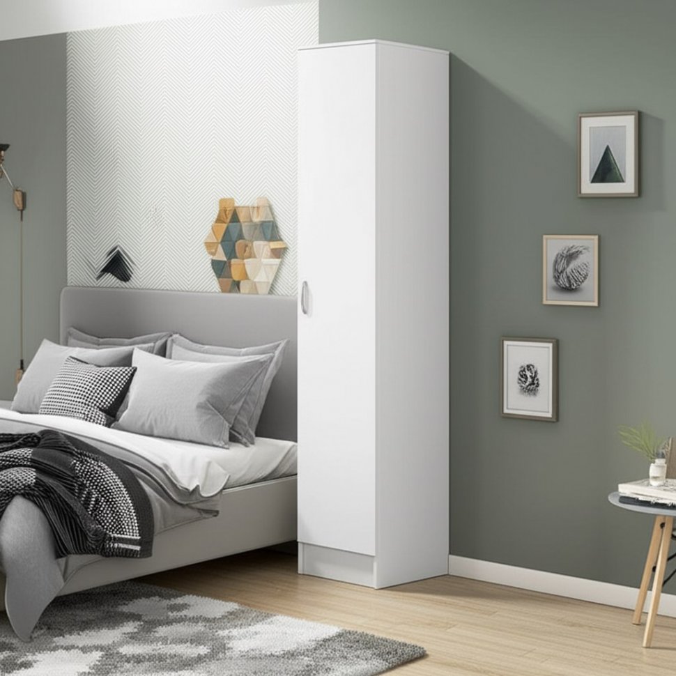 Шкаф-пенал Ронда ШК-1 (Интерьер Центр) Белый