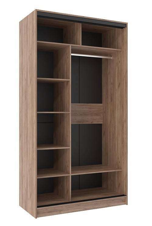 Шкаф-купе двухдверный 1200 Домашний Дуб табачный Craft