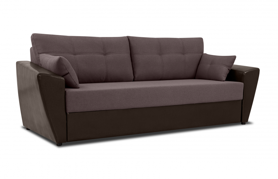 Диван прямой "еврокнижка" Амстердам (Темно-коричневый)