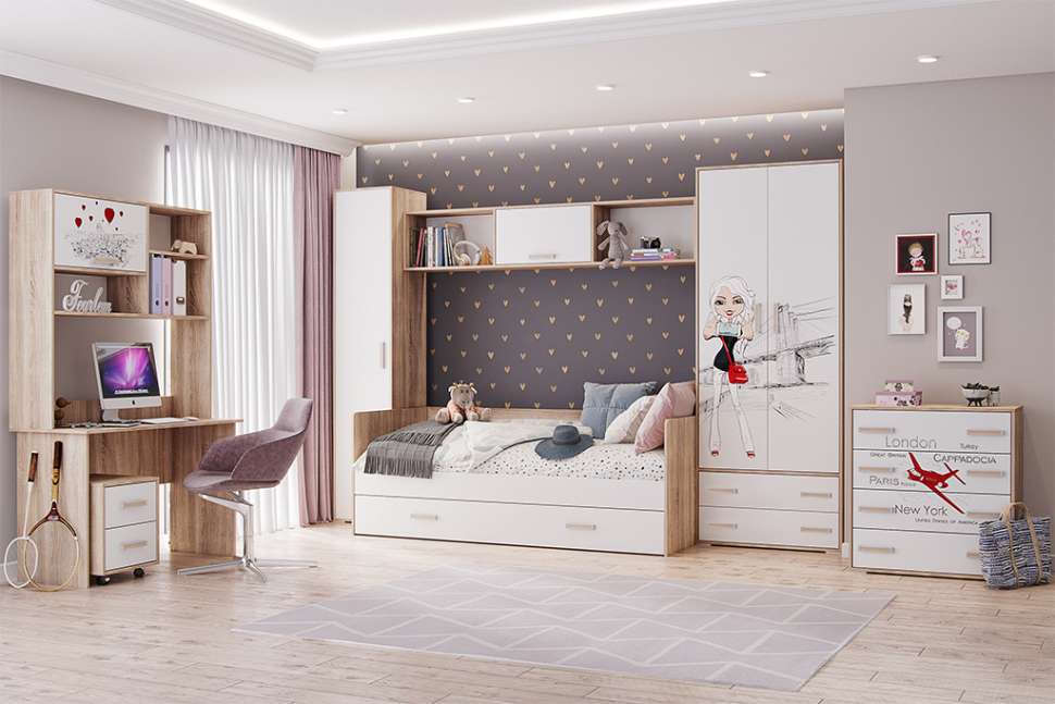 Мебель для детской комнаты с фотопечатью