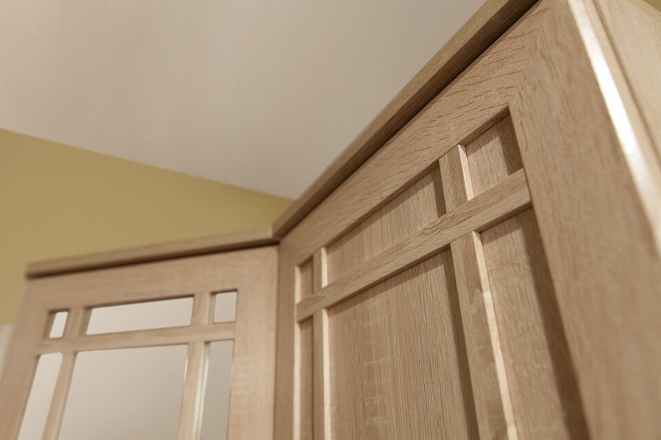 Шкаф для посуды Глазов-мебель Sherlock 13 (левый) Дуб Сонома